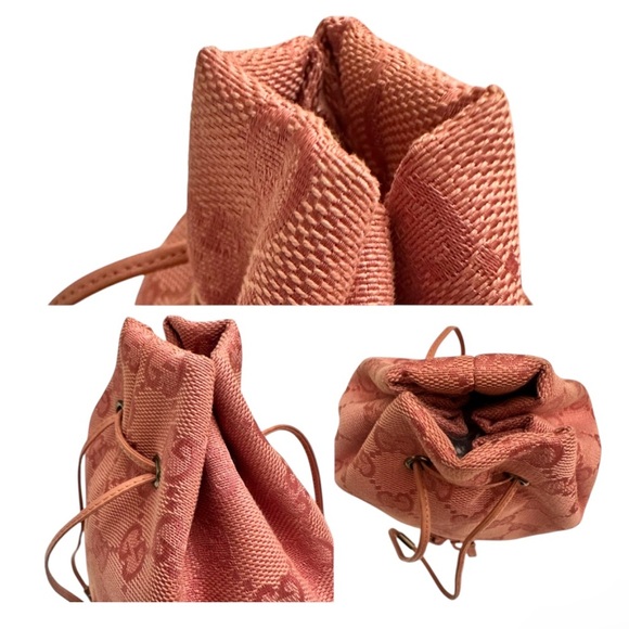 Gucci Pink Drawstring Backpack - Picture 5 of 5
